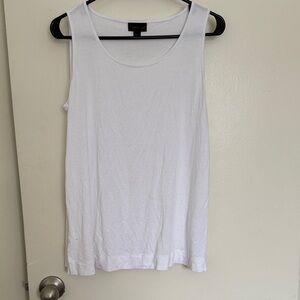 J Jill Classic White Tank Top